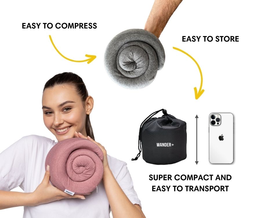 Memory Foam Travel Neck Pillow | Fioriscas