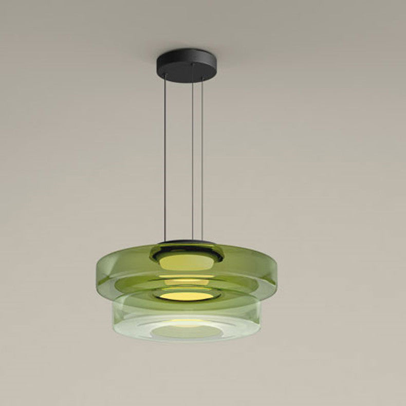 Asteron Bauhaus lasikatto-riippuvalaisin, 3 lasisävyä
