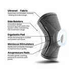 Active Knee Compression Sleeve For All Day Fast Relief And Support | Fioriscas