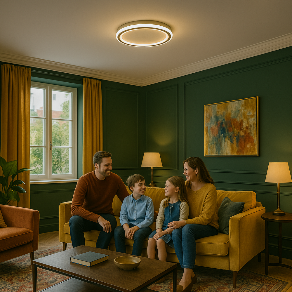 SkagaNova dæmpbar LED-loftslampe, skandinavisk aluminium og akryl