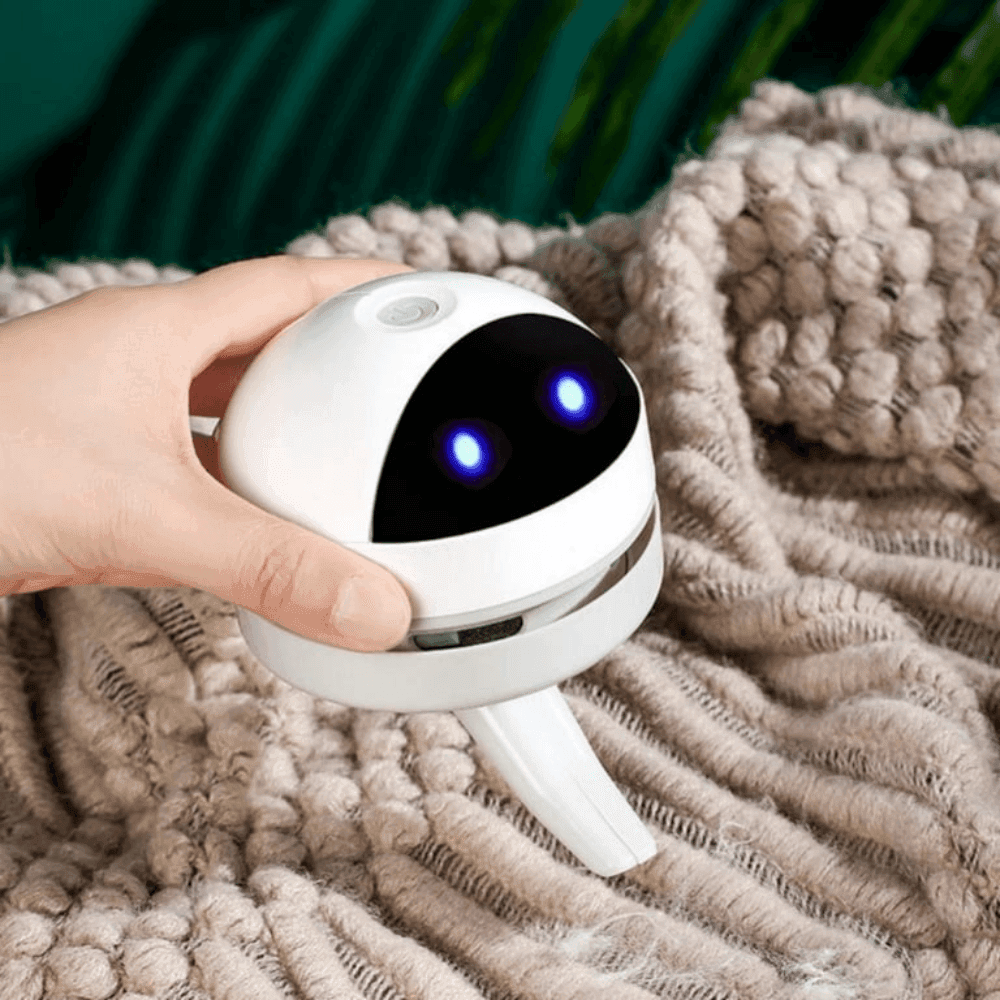 Aspirator de birou compact Adva, reîncărcabil prin USB, robot pentru acasă și birou | Fioriscas