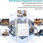 Dual-Band WiFi Range Extender For Home & Garden, AeroLink, Up to 1200 Mbps