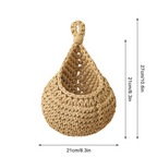 Hängekorb, handgewebte Jute, rustikales Boho-Wohndekor