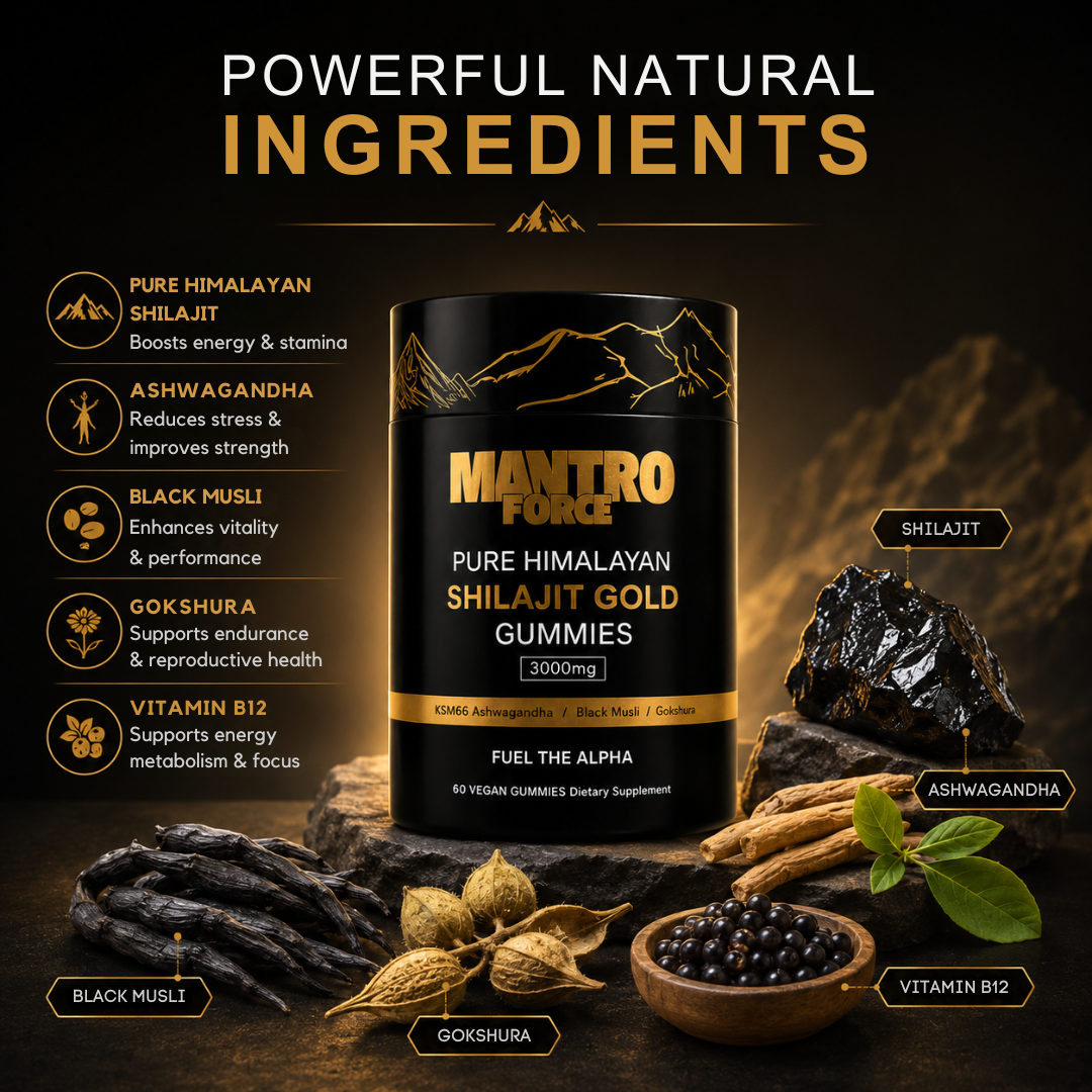 Shilajit-energiahyytelöt elinvoimaan ja päivittäiseen hyvinvointiin