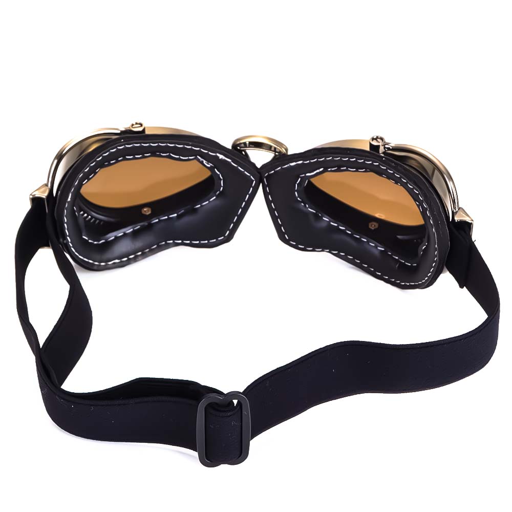 Foldable Motorcycle Riding Goggles with Scratch-Resistant PC Lenses