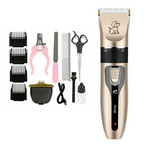 Tondeuse sans fil pour chiens, moteur silencieux, batterie rechargeable
