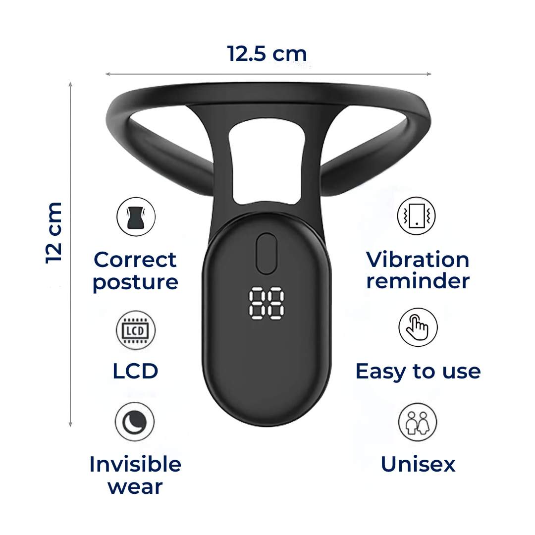 Correcteur de posture Nuvi pour le cou ou le haut du dos avec retour en temps réel
