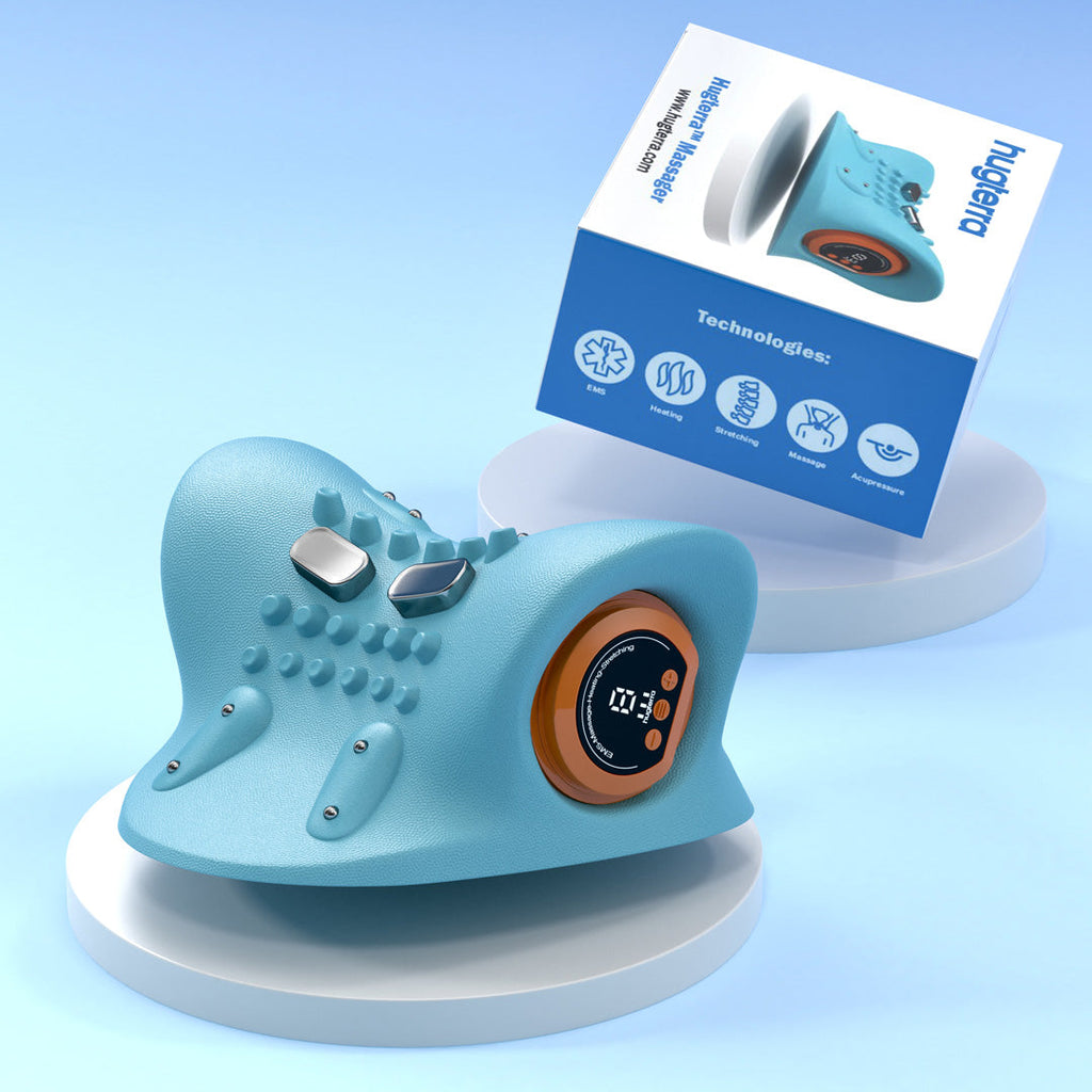 4-in-1 Neck Massager With Heat, EMS, And Stretch Support