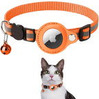 Asterra Reflective Cat Collar with GPS Tracker Mount, Quick-Release