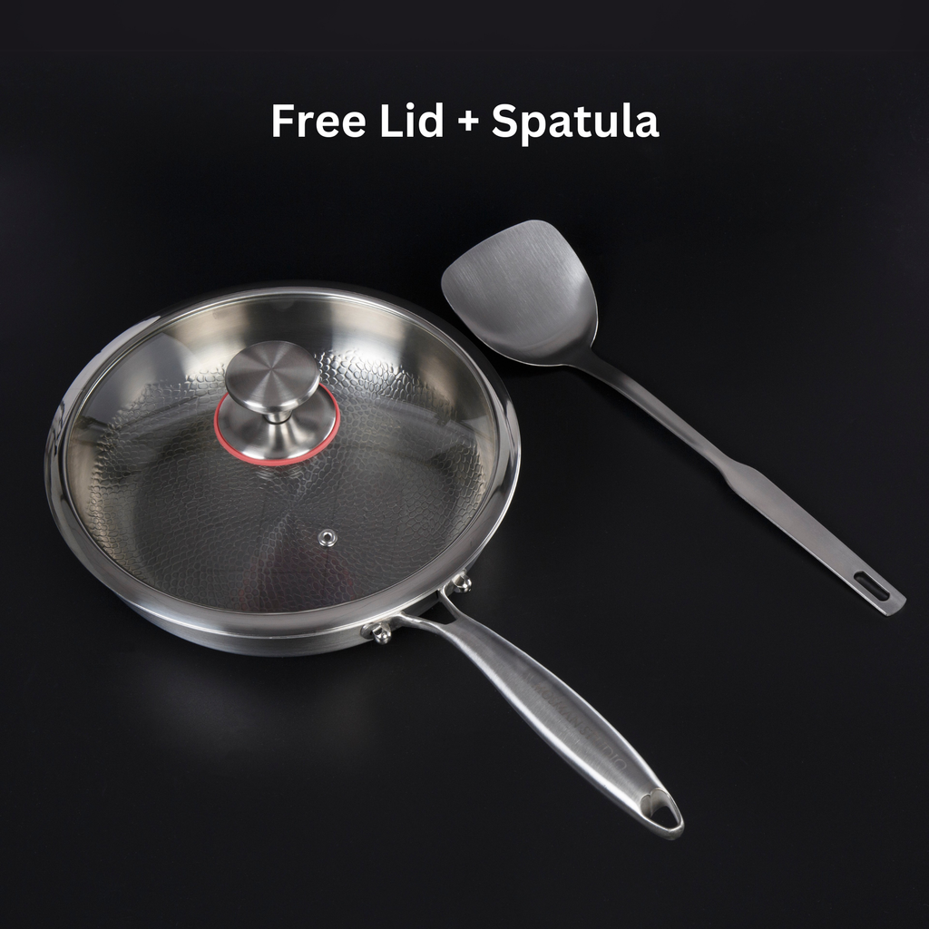Titanium-stegepande med belægningsfri slip-let-overflade, 11 tommer