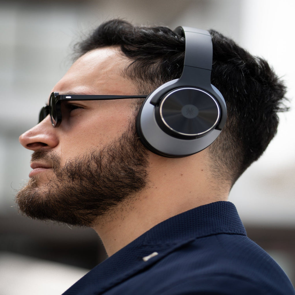 Draadloze over-earhoofdtelefoon met hybride ruisonderdrukking en Bluetooth 5.0