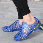 Breathable Hollow Design Solid Flat