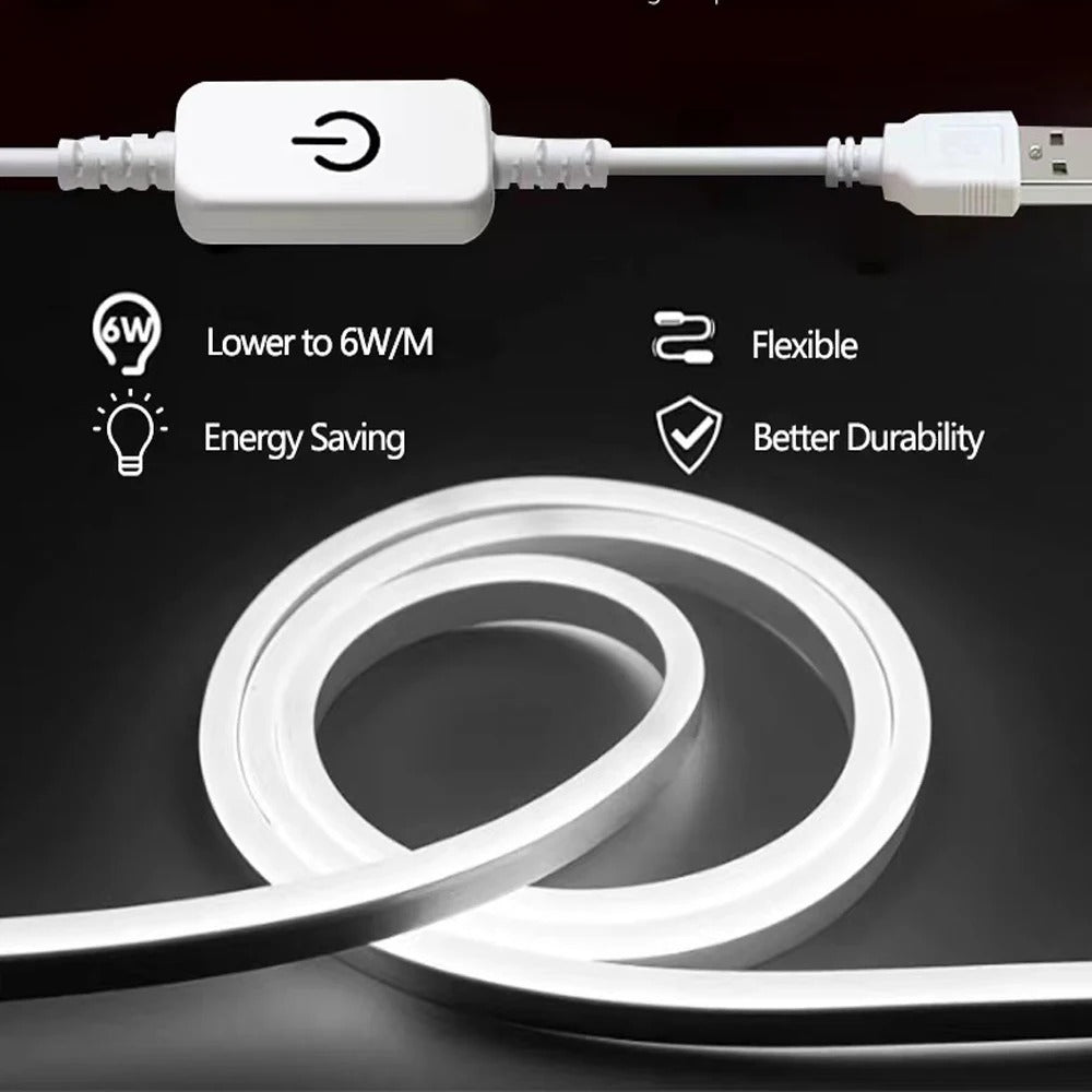 LumoBeam samolepicí USB světelný pásek s dotykovým senzorem | Fioriscas