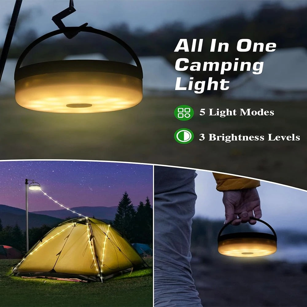 Linterna versátil para camping al aire libre con ocho modos de iluminación | Fioriscas