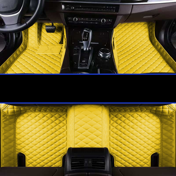 Car & SUV Floor Mats, Vegan Leather with Memory Foam Cushioning
