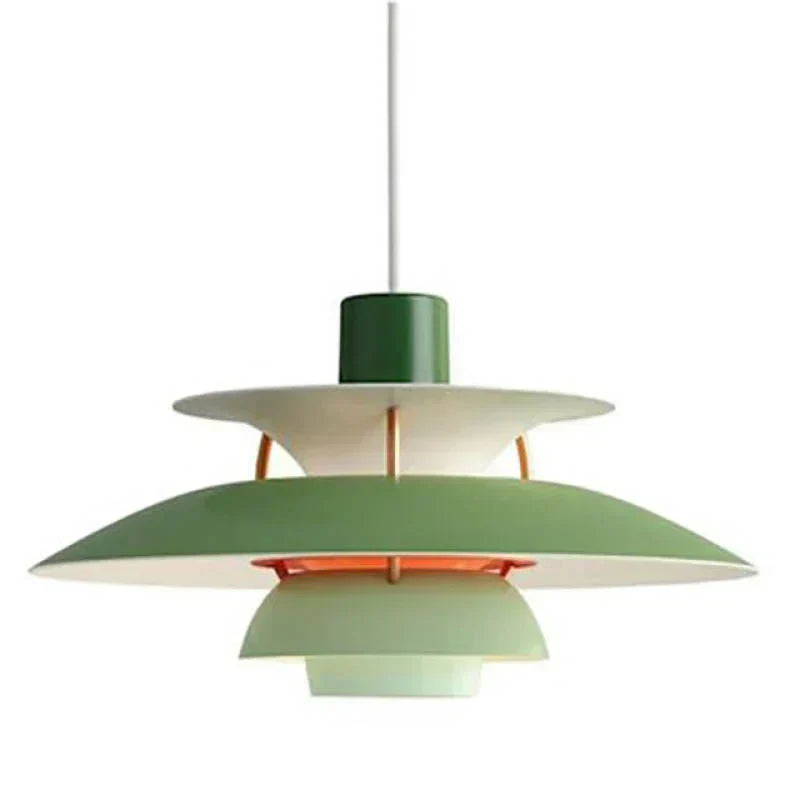 Lampa wisząca LED Morandi z wielokolorowym metalowym kloszem do salonu | Fioriscas