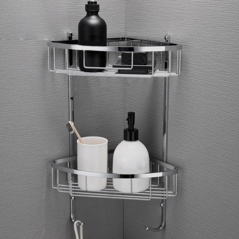 5-piece modern bathroom accessories as single item or in set Polished chrome bathroom set