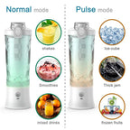 Frullatore portatile per smoothie con batteria da 4000 mAh e capacità di 600 ml - Fioriscas