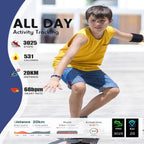 Børne GPS-smartwatch med skridttæller og aktivitetsmåling, TrailNova