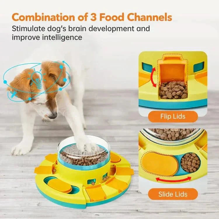 Interactive Anti-Gulping Bowl for Dogs & Cats - Fioriscas