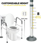高齢者向け、調節可能なサポート付きGripGuardトイレ用手すり | Fioriscas
