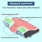 snoring pillow - Ergonomic & comfortable for a restful night - Fioriscas