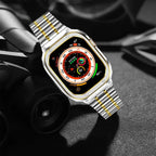 Nerezový ocelový pásek a pouzdro Alera pro Apple Watch, vše v jednom