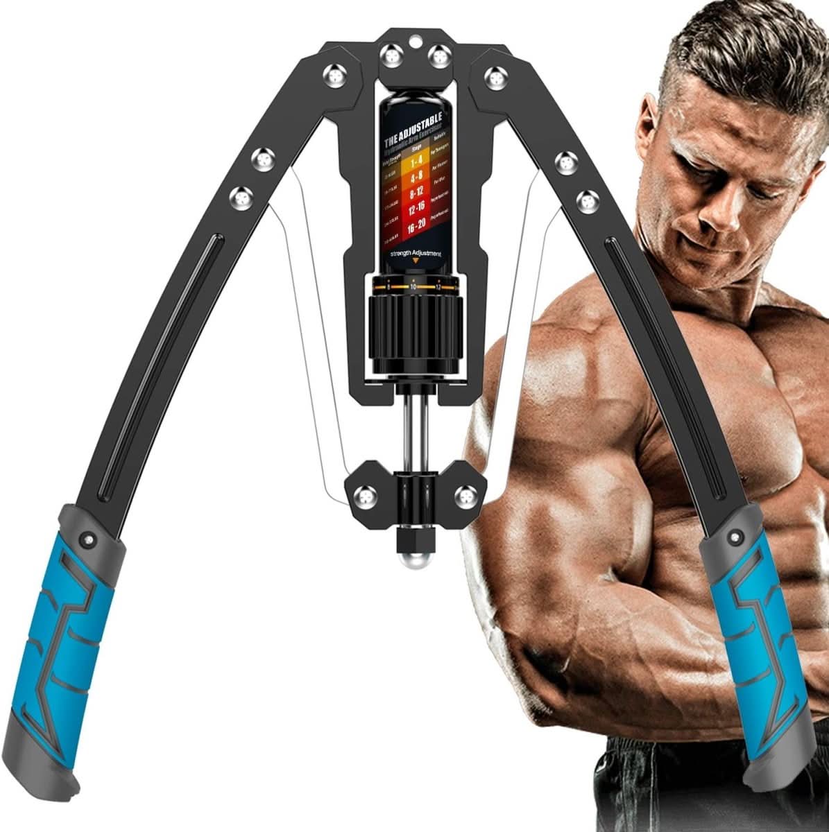 Adjustable hydraulic arm trainer for intensive upper body training - Fioriscas