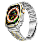 Nerezový ocelový pásek a pouzdro Alera pro Apple Watch, vše v jednom