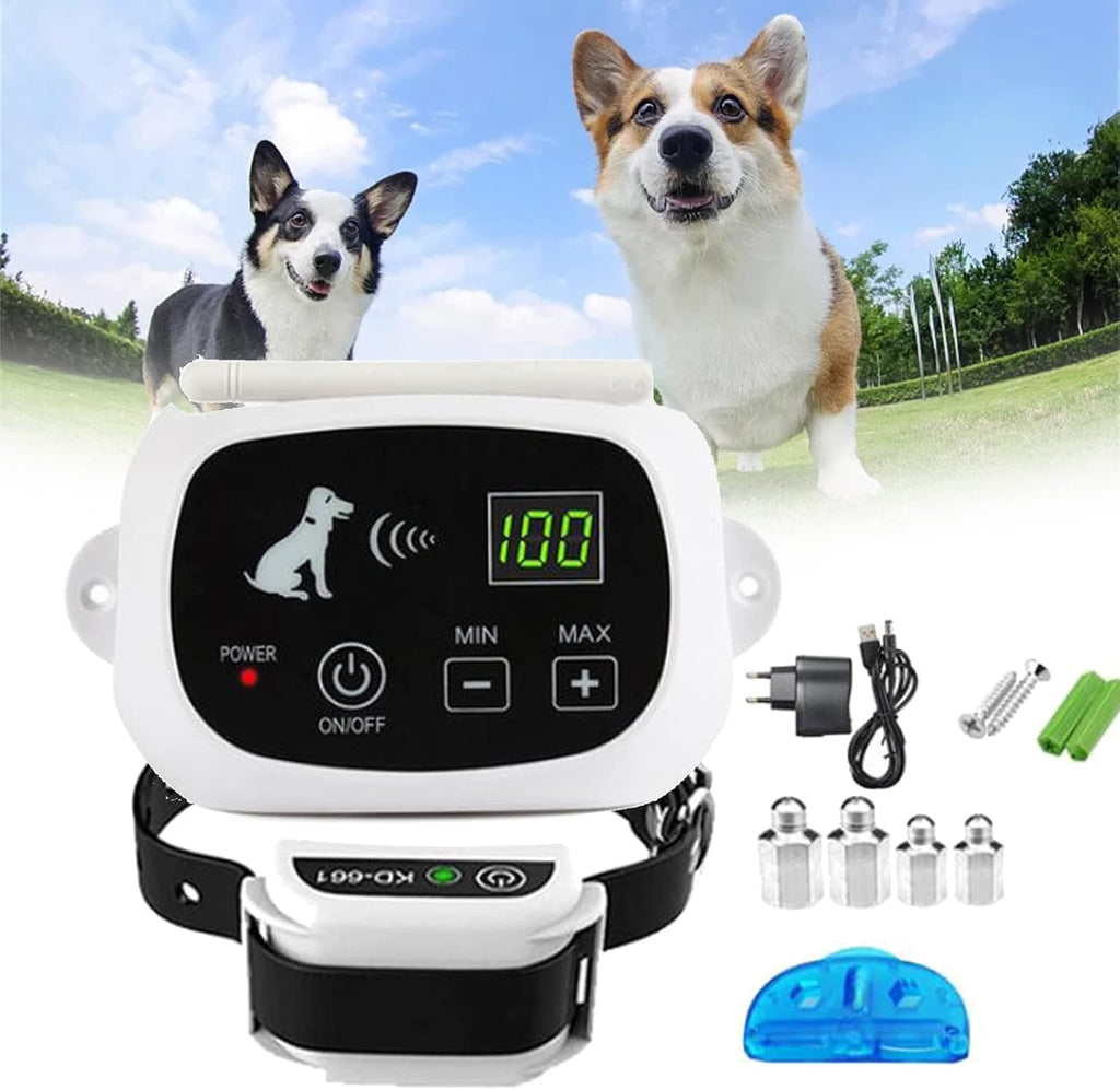 NovaPaw Wireless Waterproof Dog Fence Collar With Adjustable Boundary