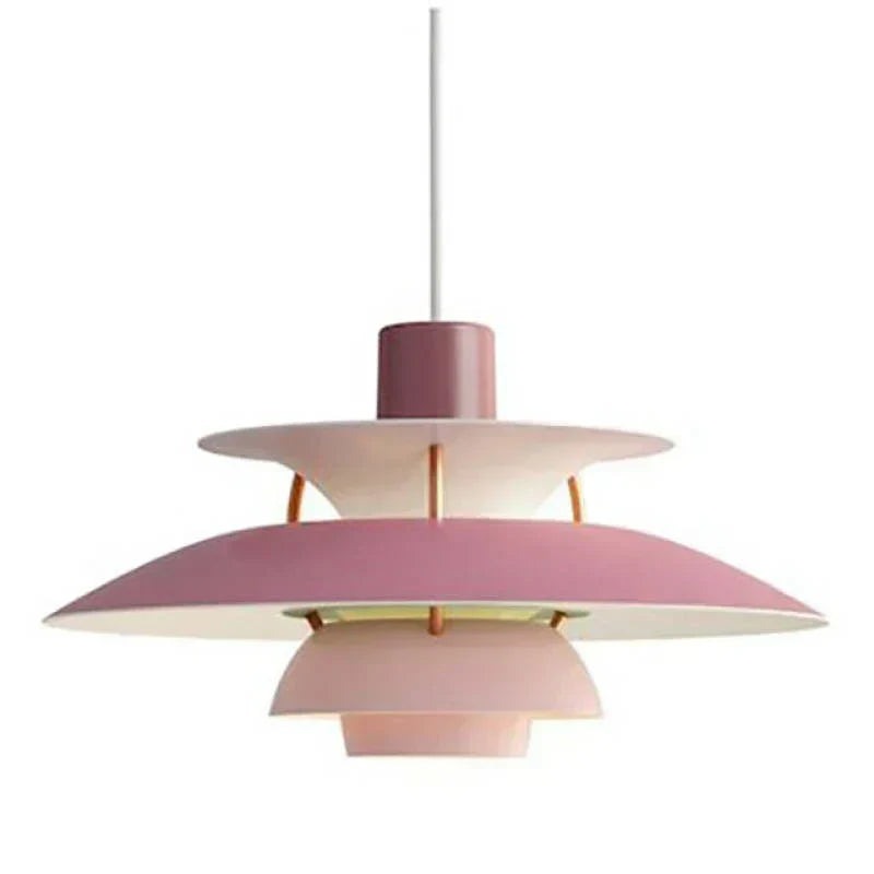 Lampa wisząca LED Morandi z wielokolorowym metalowym kloszem do salonu | Fioriscas