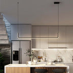 EdgeGlow metalen en siliconen hanglamp met lichtbalk, twee ledkoppen, 90-150 cm