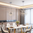 Křišťálový lustr Asterra Dandelion s moderním stropním designem