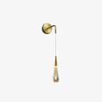 Kristy Modern Water Drop Wall Lamp, Black/Gold - Neutralighting