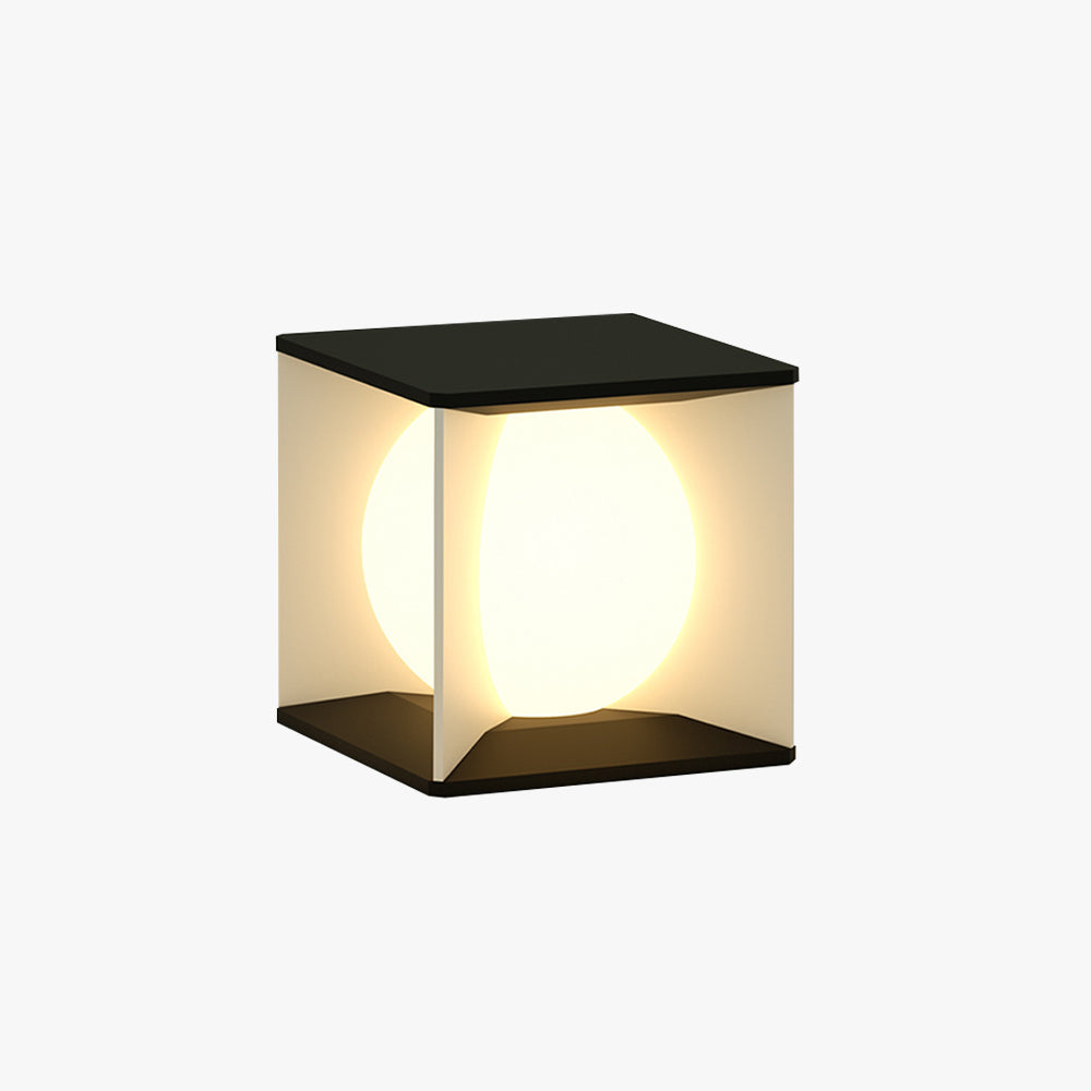 Ray Modern Moon Outdoor Pier-Mount Pillar Light - Neutralighting