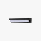 Ray Minimalist Solar Linear Acrylic Outdoor Wall Lamp, Black - Neutralighting