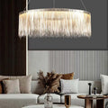 Arisha Tassel Chain Art Deco Pendant Light Silver/Gold Living Room/Hall - Neutralighting