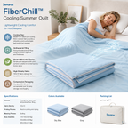 Breathable Cooling Quilt, Lightweight Antibacterial Comforter For Summer