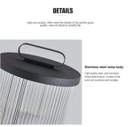 Marinell Ribbed-Glass Outdoor Lantern, Solar Or Electric, Waterproof