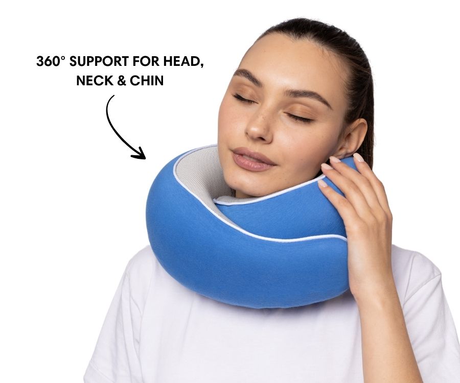 Memory Foam Travel Neck Pillow | Fioriscas