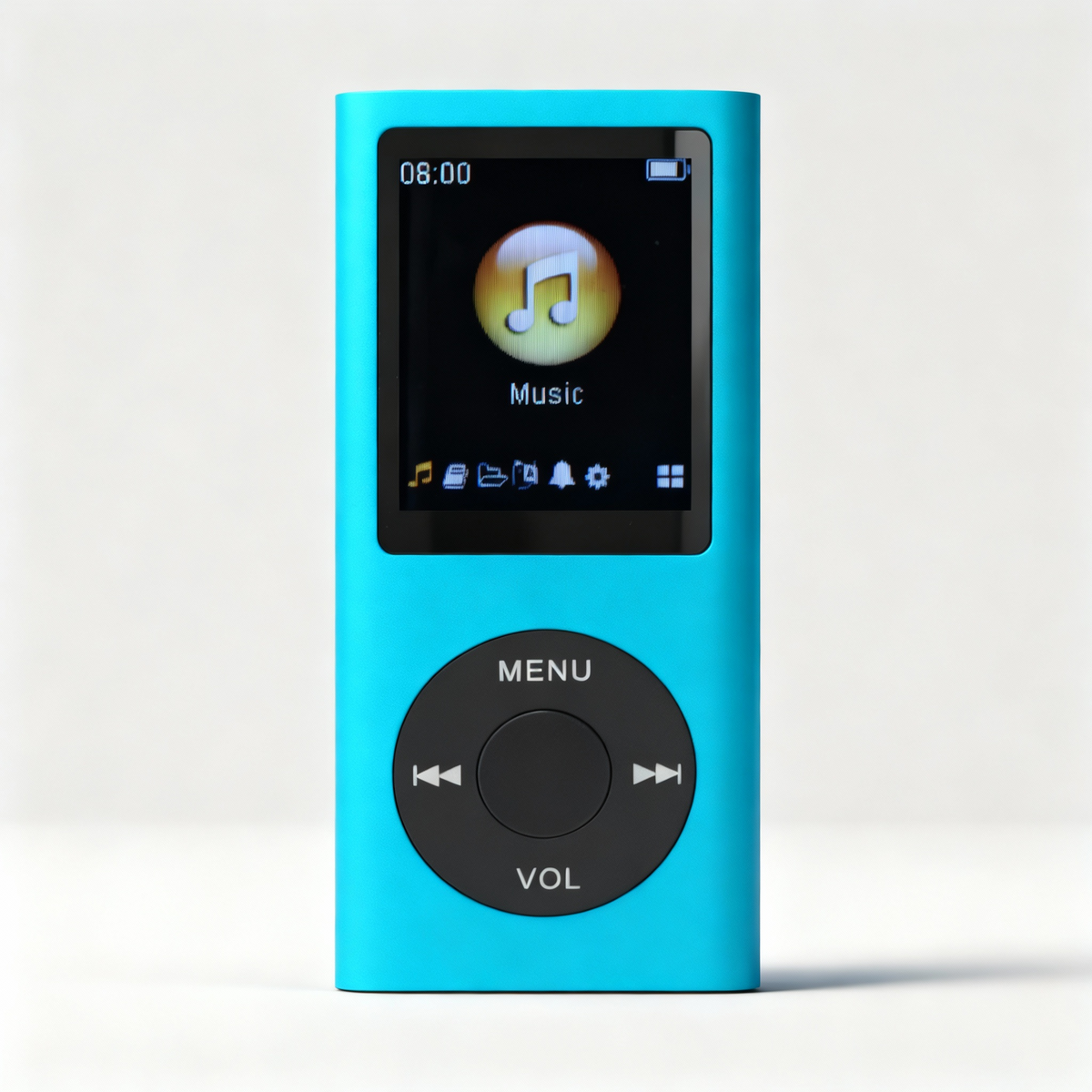 Retro hudební přehrávač – kompaktní MP3 přehrávač s kapacitou 64 GB a klasickým designem | Fioriscas