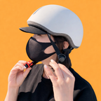 City-Fahrradhelm mit integriertem Insektenschutznetz, belüfteter PC-Schale und abnehmbarem Schirm