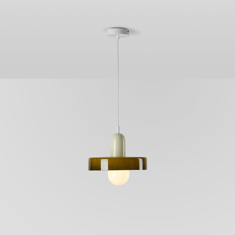 Lampada a sospensione vintage in vetro Jess | Fioriscas