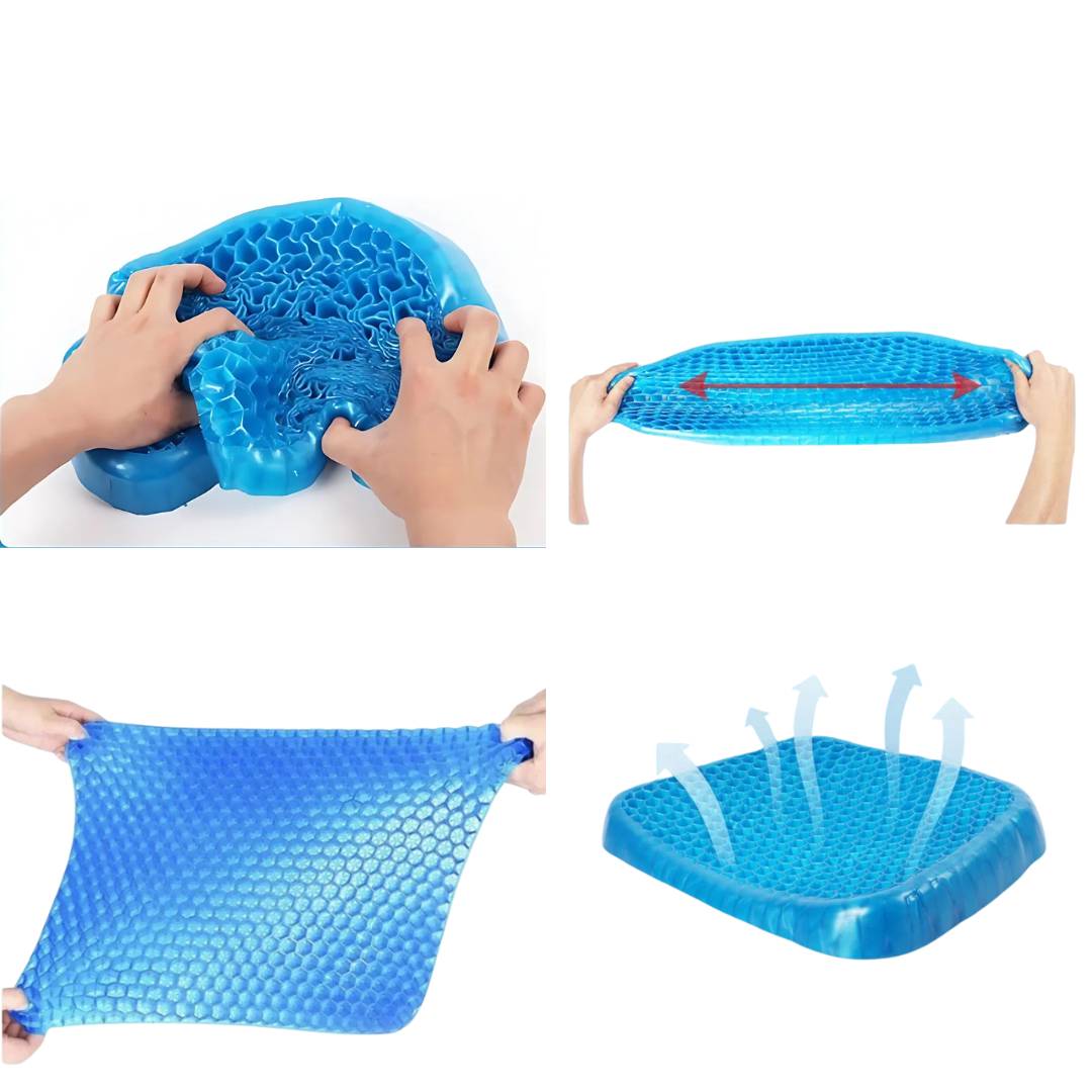 High-Density Gel Seat Cushion For Tailbone And Lower Back Support