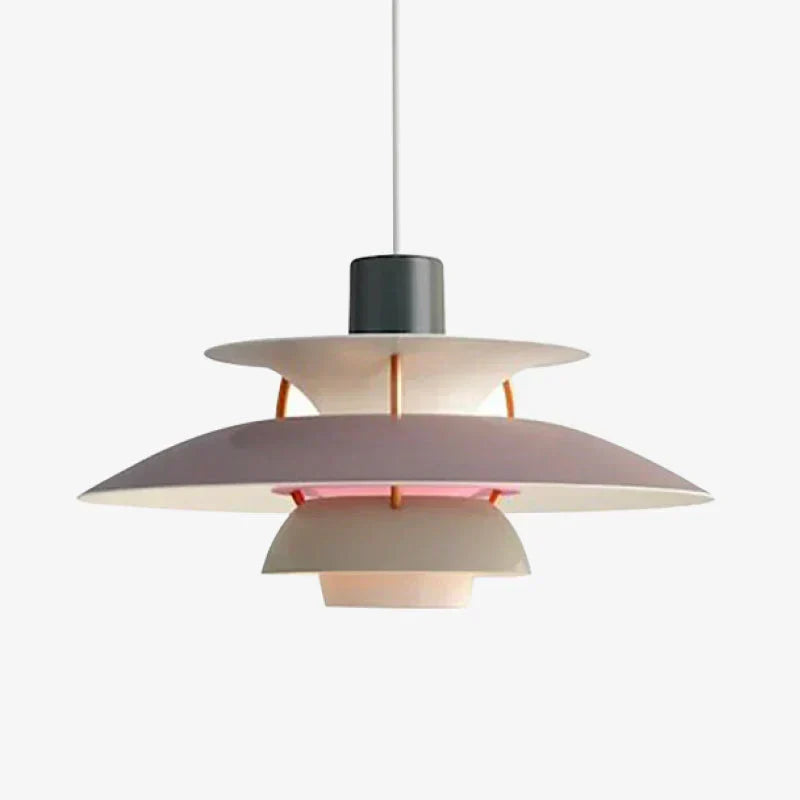 Lampa wisząca LED Morandi z wielokolorowym metalowym kloszem do salonu | Fioriscas