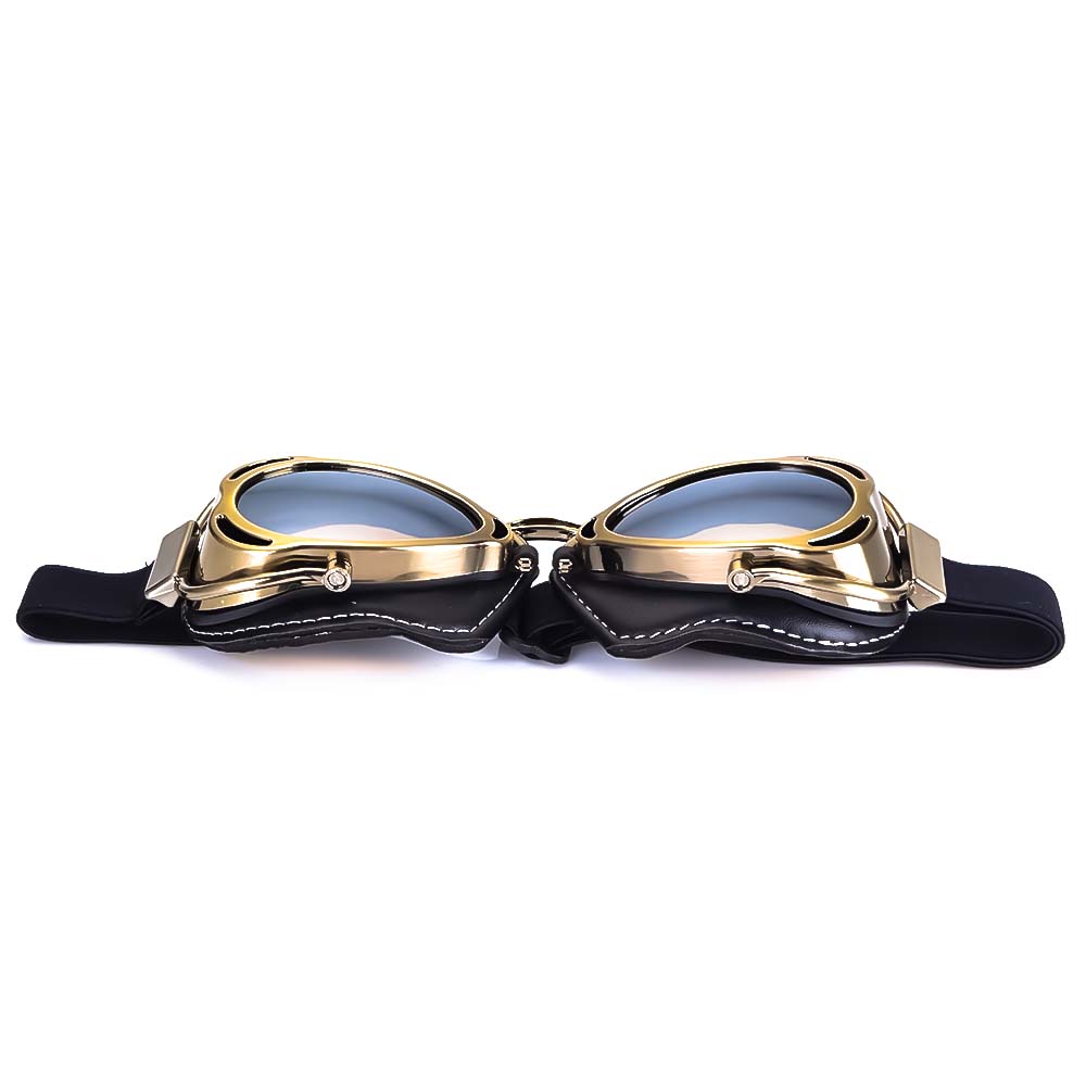 Foldable Motorcycle Riding Goggles with Scratch-Resistant PC Lenses