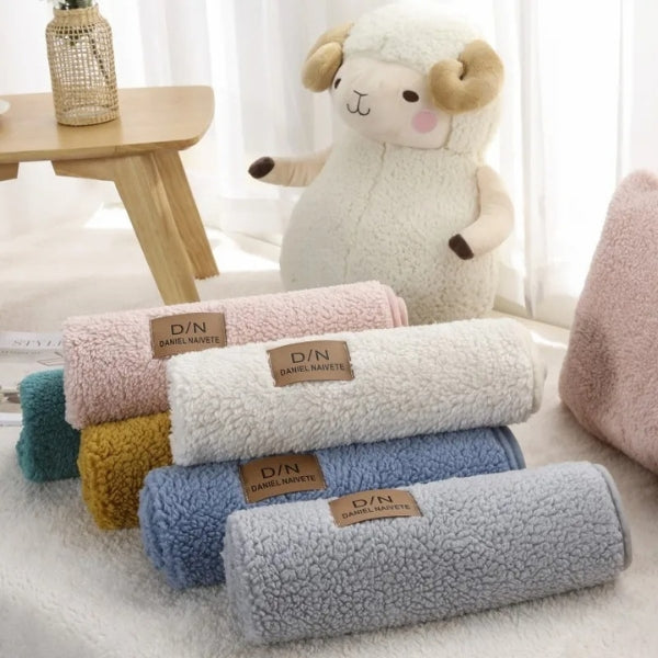 Housse de canapé imperméable en sherpa avec envers lavable antidérapant