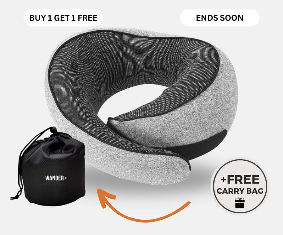 Memory Foam Travel Neck Pillow | Fioriscas