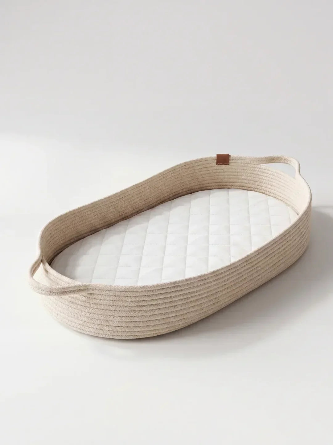 Portable Cotton Rope Baby Changing Basket with Pad | Fioriscas