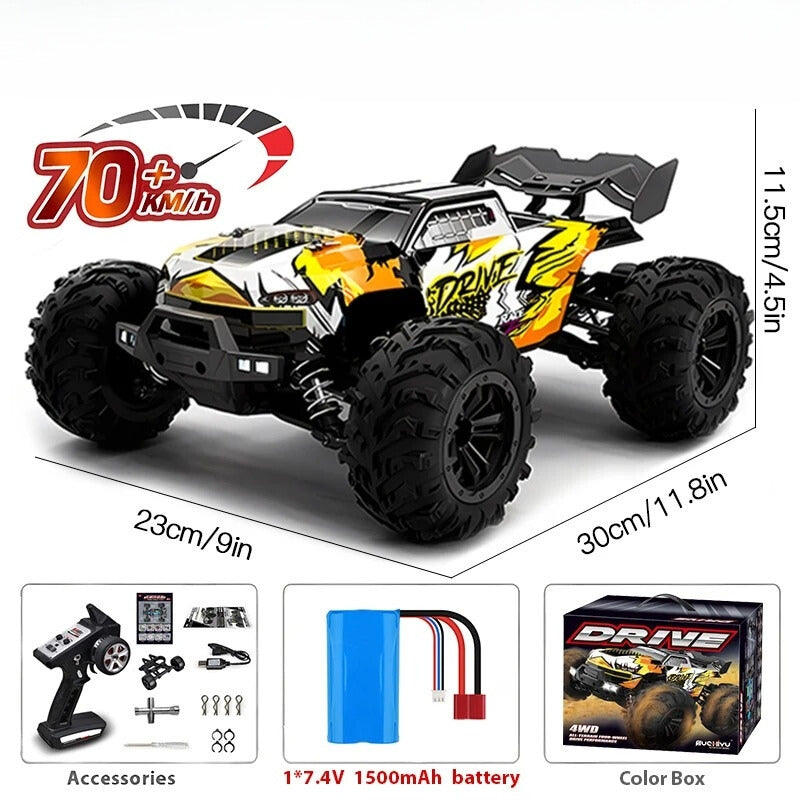 StormRift 4WD RC Truck, 1:16 Scale, Off-Road With LED Night Remote